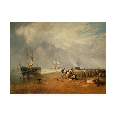 Turner 'Fish Market At Hastings' Canvas Art,35x47
